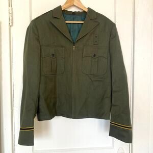 Vintage Military Army Jacket Beautiful Quality Pocket Lined Allyns Pt Richmond